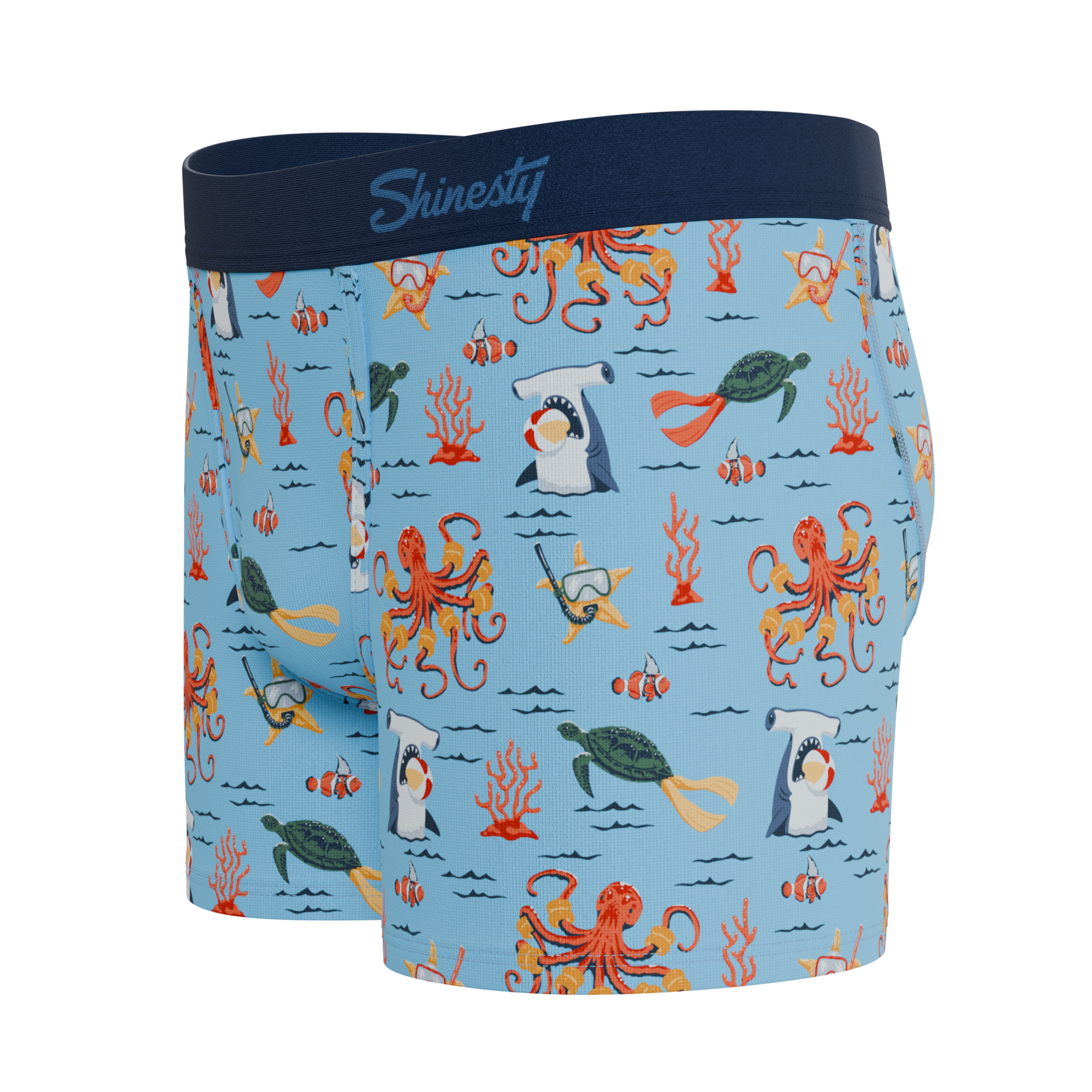 The Deep End | Sea Creatures Youth Boxer Briefs - Shinesty