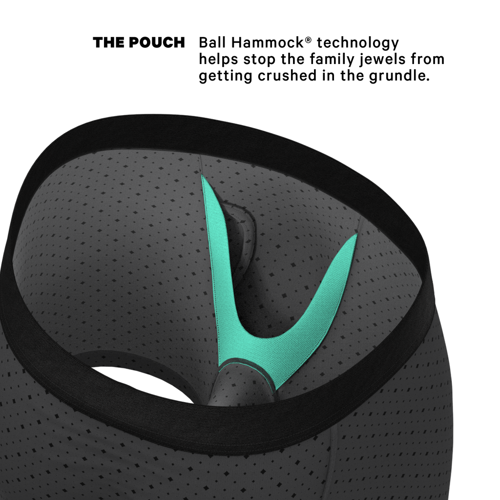 The Diamond Dog | Micro Diamonds Ball Hammock® Pouch Underwear With Fly - Shinesty