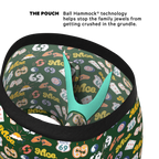 The Wine Dine & 69 | Route 69 Ball Hammock® Pouch Underwear With Fly - Shinesty