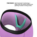 The Double Entendre | Eggplant Ball Hammock® Pouch Trunks Underwear - Shinesty
