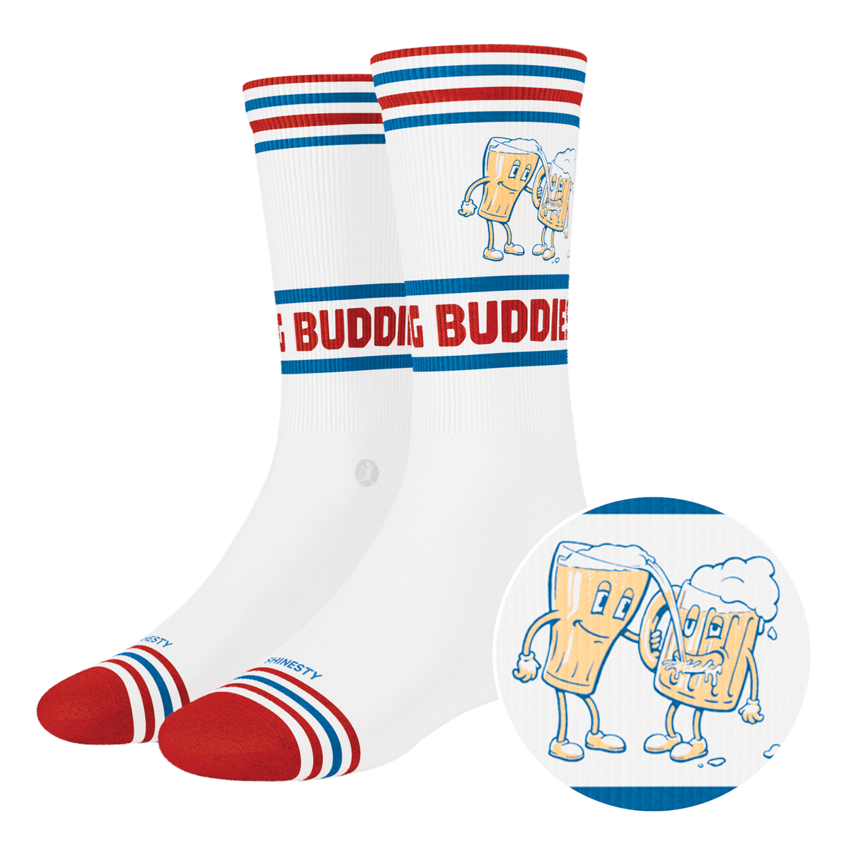 The Drinking Buddies | Beer Heel Hammock™ Crew Socks - Shinesty