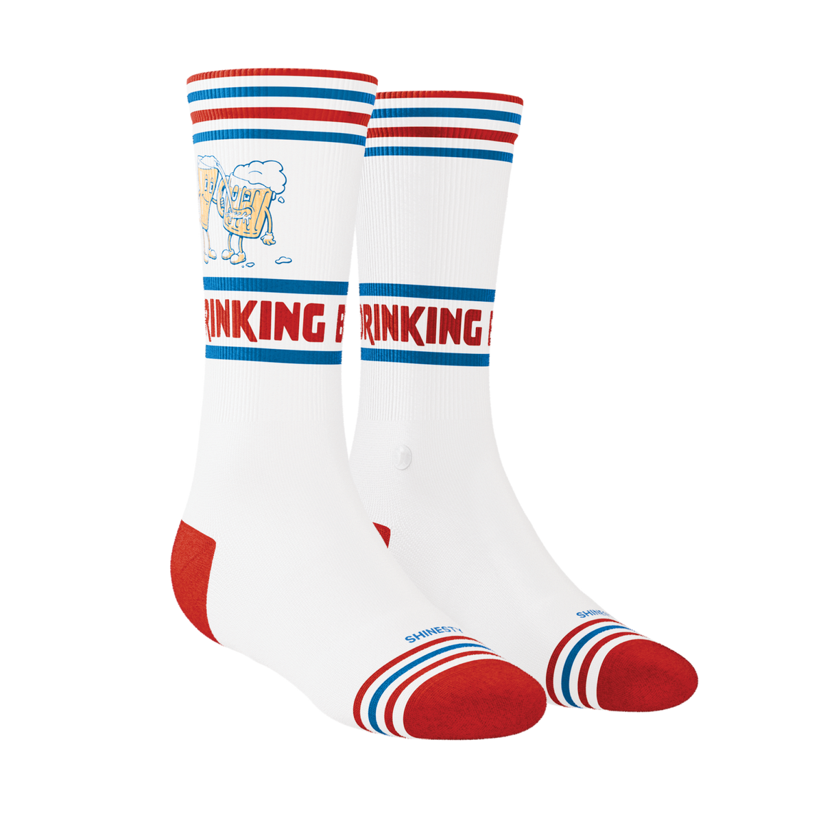 The Drinking Buddies | Beer Heel Hammock™ Crew Socks - Shinesty