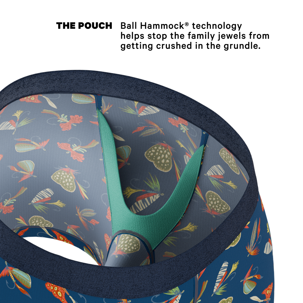 The Dry Fly | Fly Fishing Ball Hammock® Pouch Underwear - Shinesty
