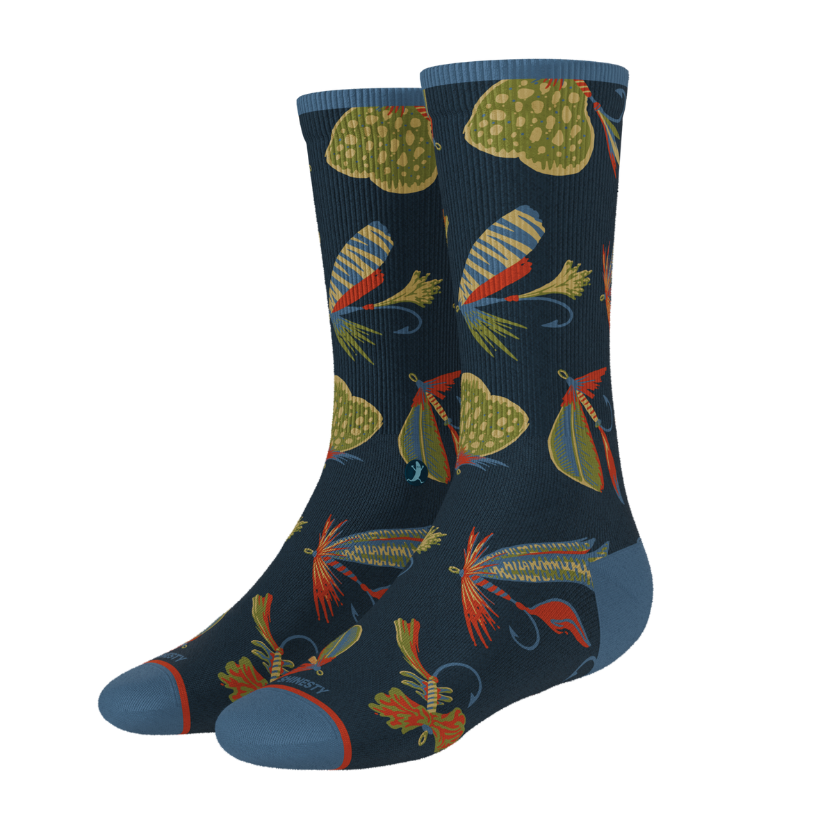 The Dry Fly | Fly Fishing Heel Hammock™ Crew Socks - Shinesty