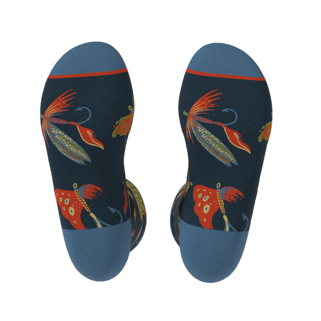 The Dry Fly | Fly Fishing Heel Hammock™ Crew Socks - Shinesty