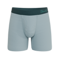 The Dry Ice | Muted Steel Blue Ball Hammock® Pouch Underwear With Fly - Shinesty