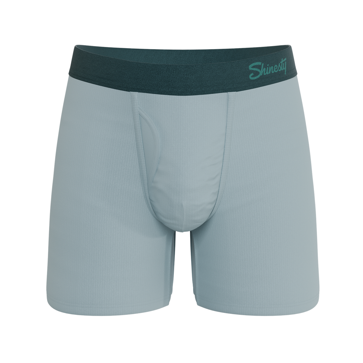 The Dry Ice | Muted Steel Blue Ball Hammock® Pouch Underwear With Fly - Shinesty
