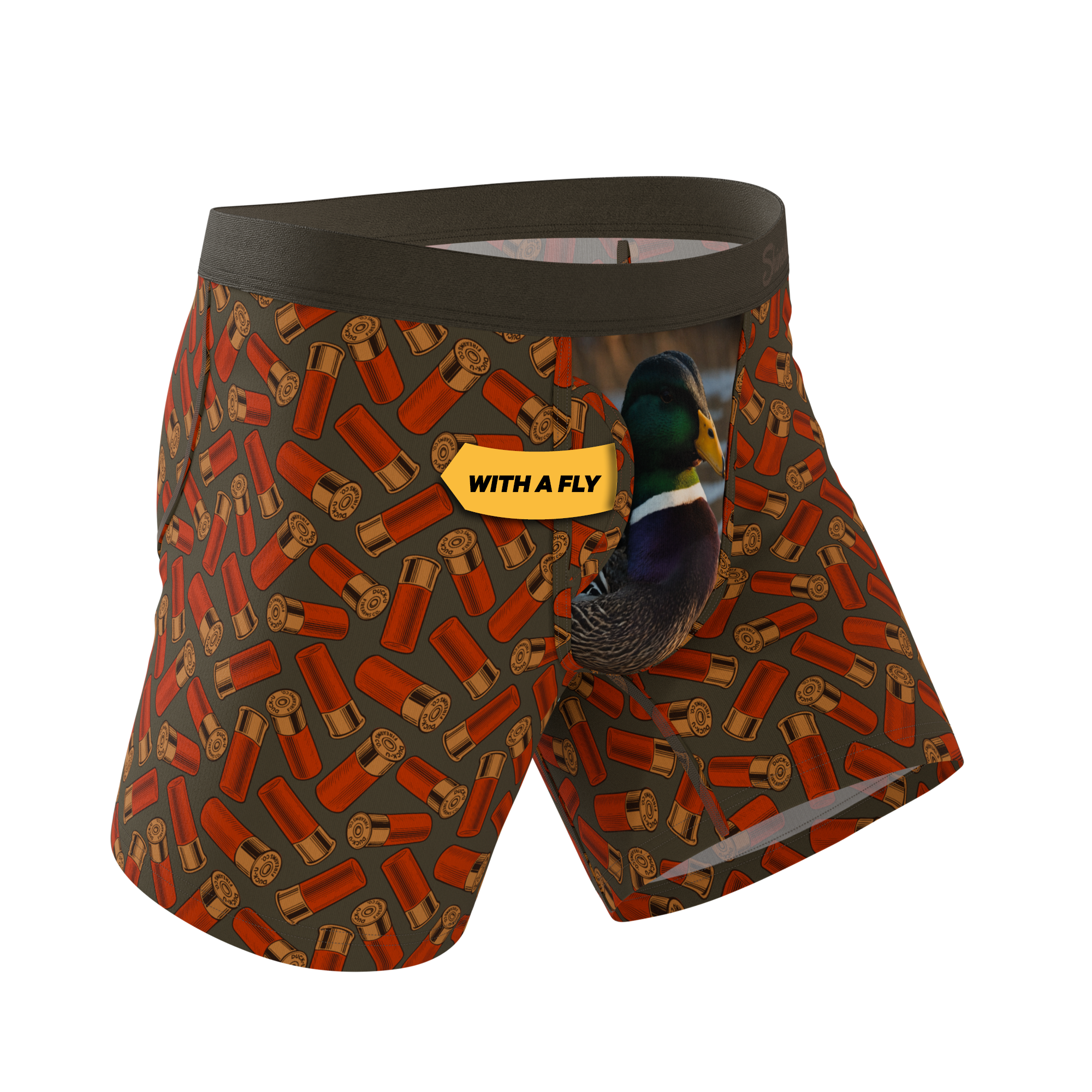 The Duck & Cover | Mallard Ball Hammock® Pouch Underwear With Fly - Shinesty