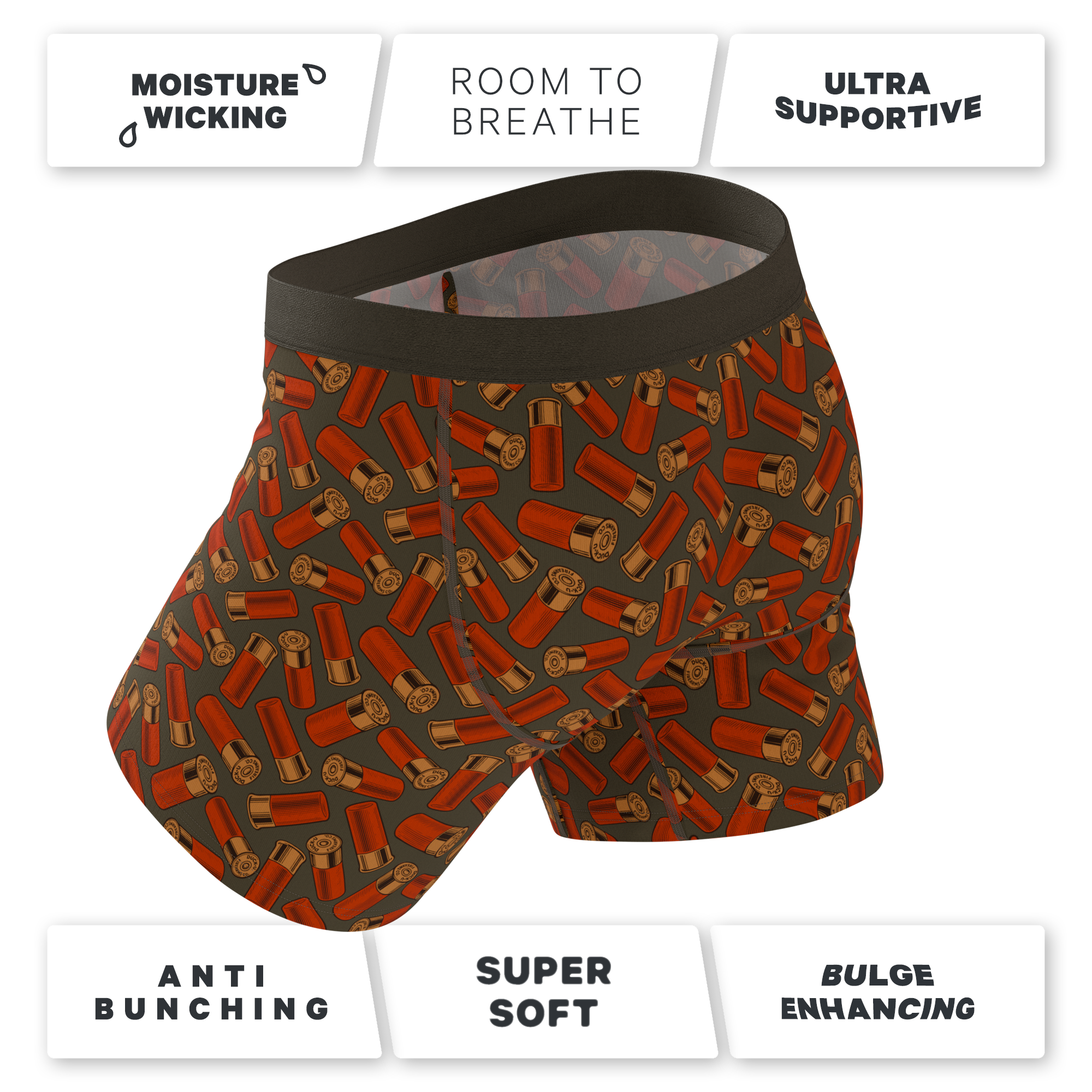 The Duck & Cover | Mallard Ball Hammock® Pouch Underwear With Fly - Shinesty
