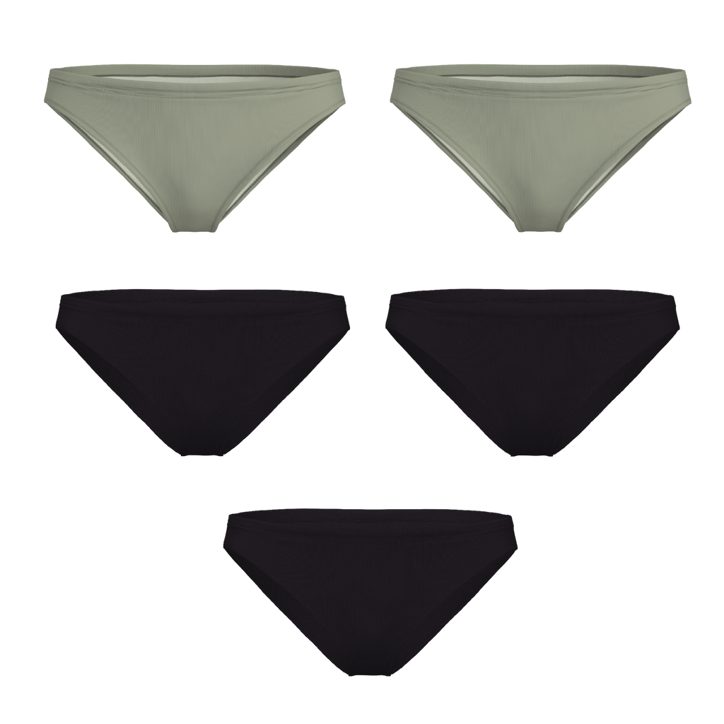 The Evergreen | Bikini Underwear 5 Pack - Shinesty