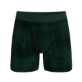 The Extravagance | Dark Green Velvet Ball Hammock Pouch® Boxer - Shinesty