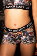 The Fan or Liar | Shinesty X Nickelback Albums Boyshort Underwear with Waistband - Shinesty