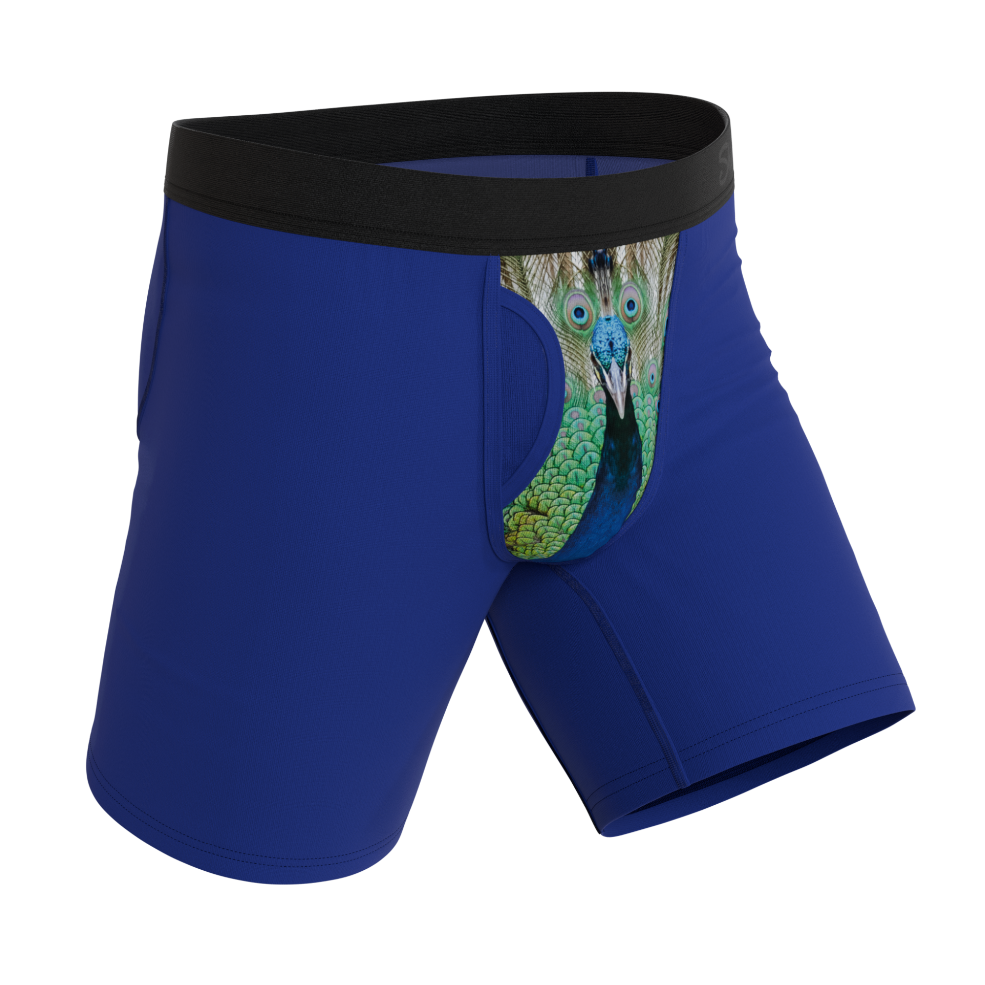The Fancy Feather | Peacock Ball Hammock® Boxer - Long Leg - Shinesty