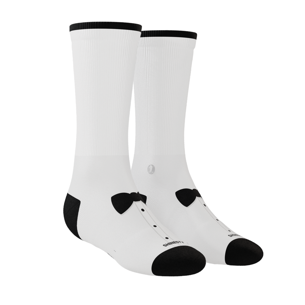 The Fancy Foot | Tuxedo Heel Hammock™ Crew Socks - Shinesty