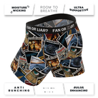 The Fan or Liar | Shinesty X Nickelback Albums Ball Hammock® Pouch Underwear With Fly - Shinesty
