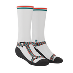 The Faux Pas | Velcro Sandal Heel Hammock™ Crew Socks - Shinesty