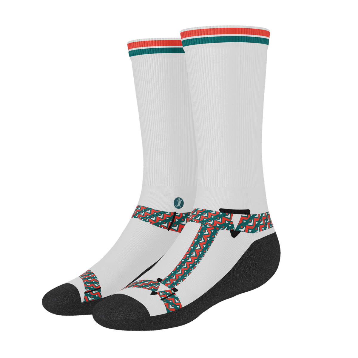 The Faux Pas | Velcro Sandal Heel Hammock™ Crew Socks - Shinesty