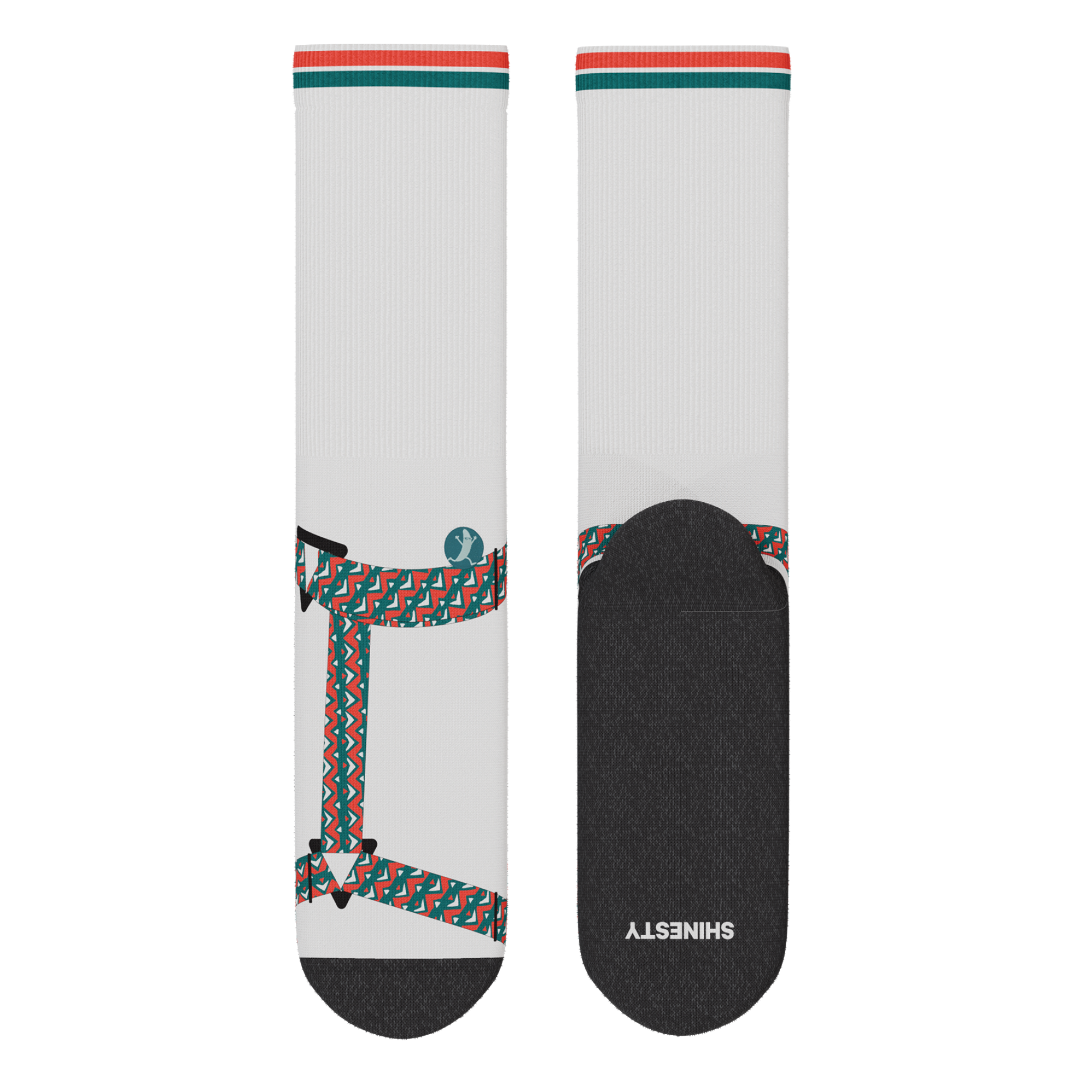 The Faux Pas | Velcro Sandal Heel Hammock™ Crew Socks - Shinesty