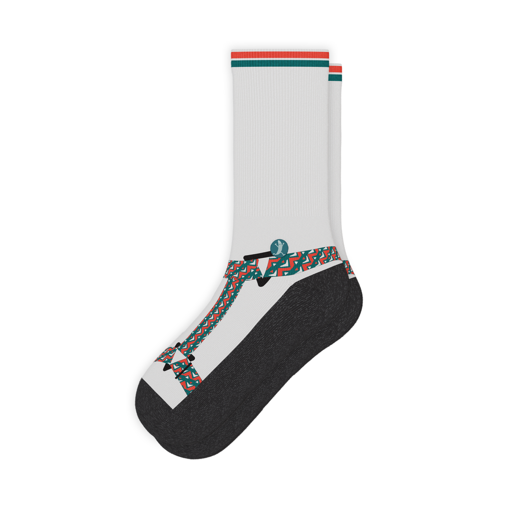 The Faux Pas | Velcro Sandal Heel Hammock™ Crew Socks - Shinesty