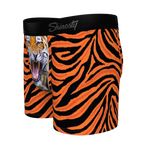 The Feral Feline | Tiger Print Youth Boxer Briefs - Shinesty