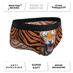 The Feral Feline | Tiger Print Ball Hammock® Pouch Underwear Briefs - Shinesty