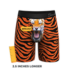 The Feral Feline | Tiger Print Ball Hammock® Boxer - Long Leg - Shinesty