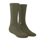 The Fields Of Green | Oil Green Heel Hammock™ Crew Socks - Shinesty