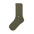 The Fields Of Green | Oil Green Heel Hammock™ Crew Socks - Shinesty