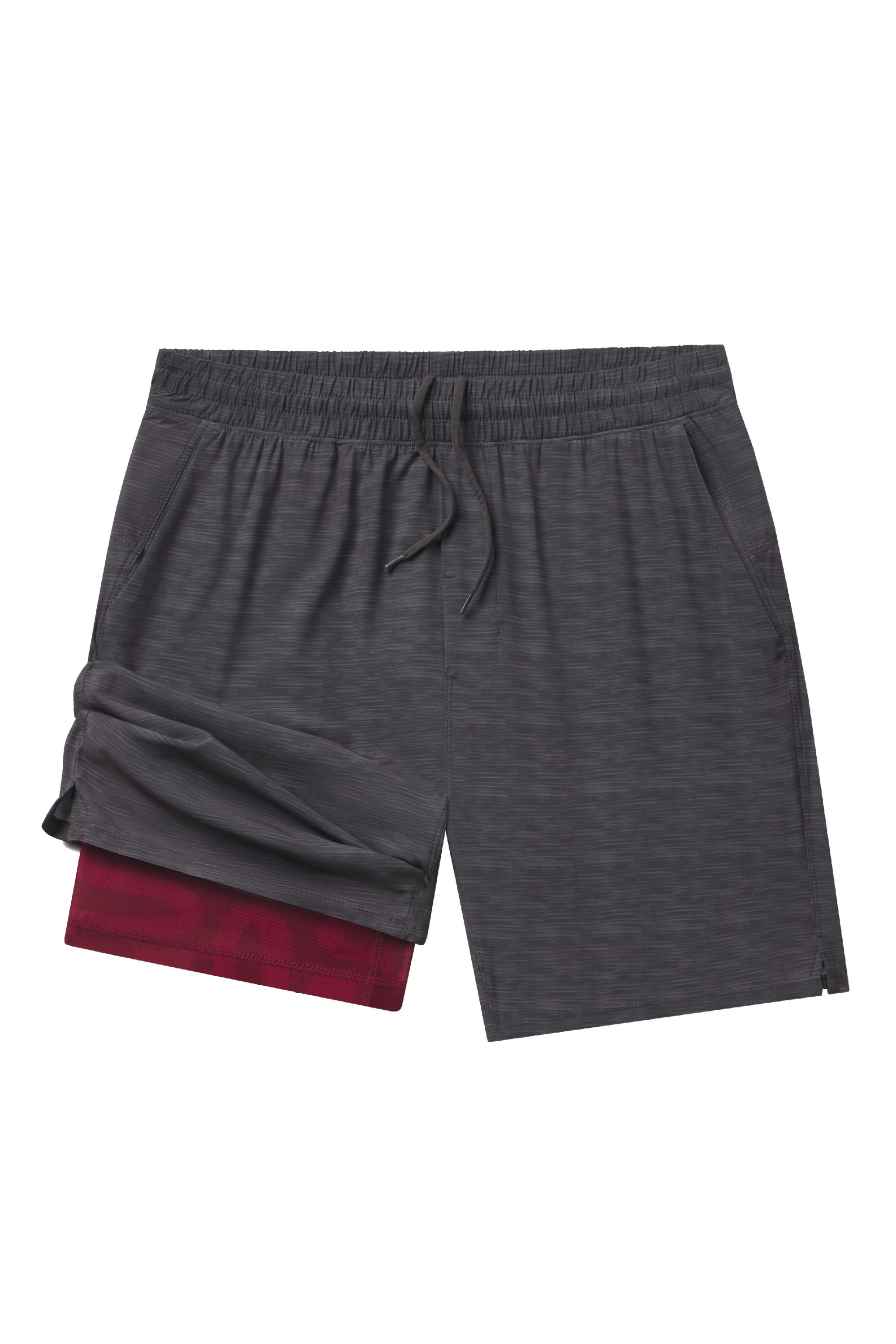 The Finish Line | Grey and Red Ball Hammock® 7 Inch Athletic Shorts - Shinesty