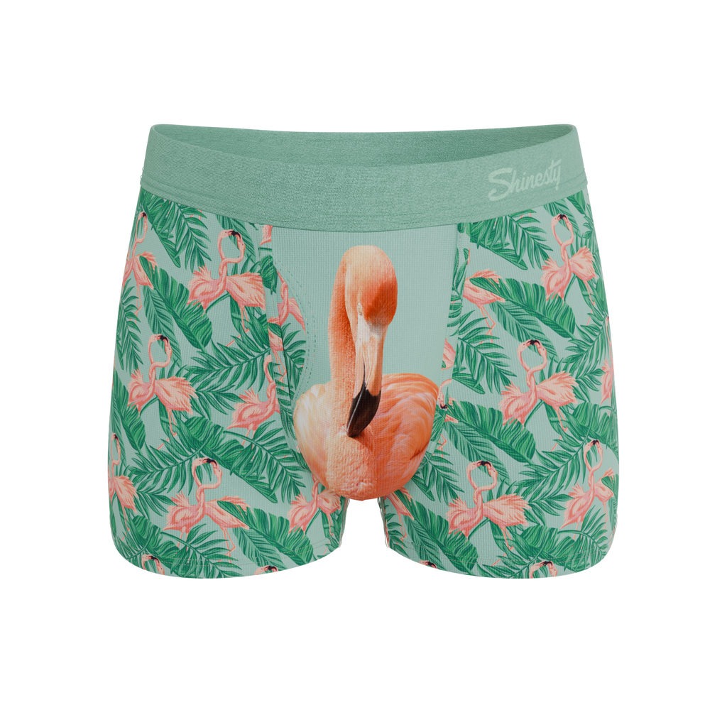 The Flamboyance | Flamingo Ball Hammock® Pouch Trunks Underwear - Shinesty