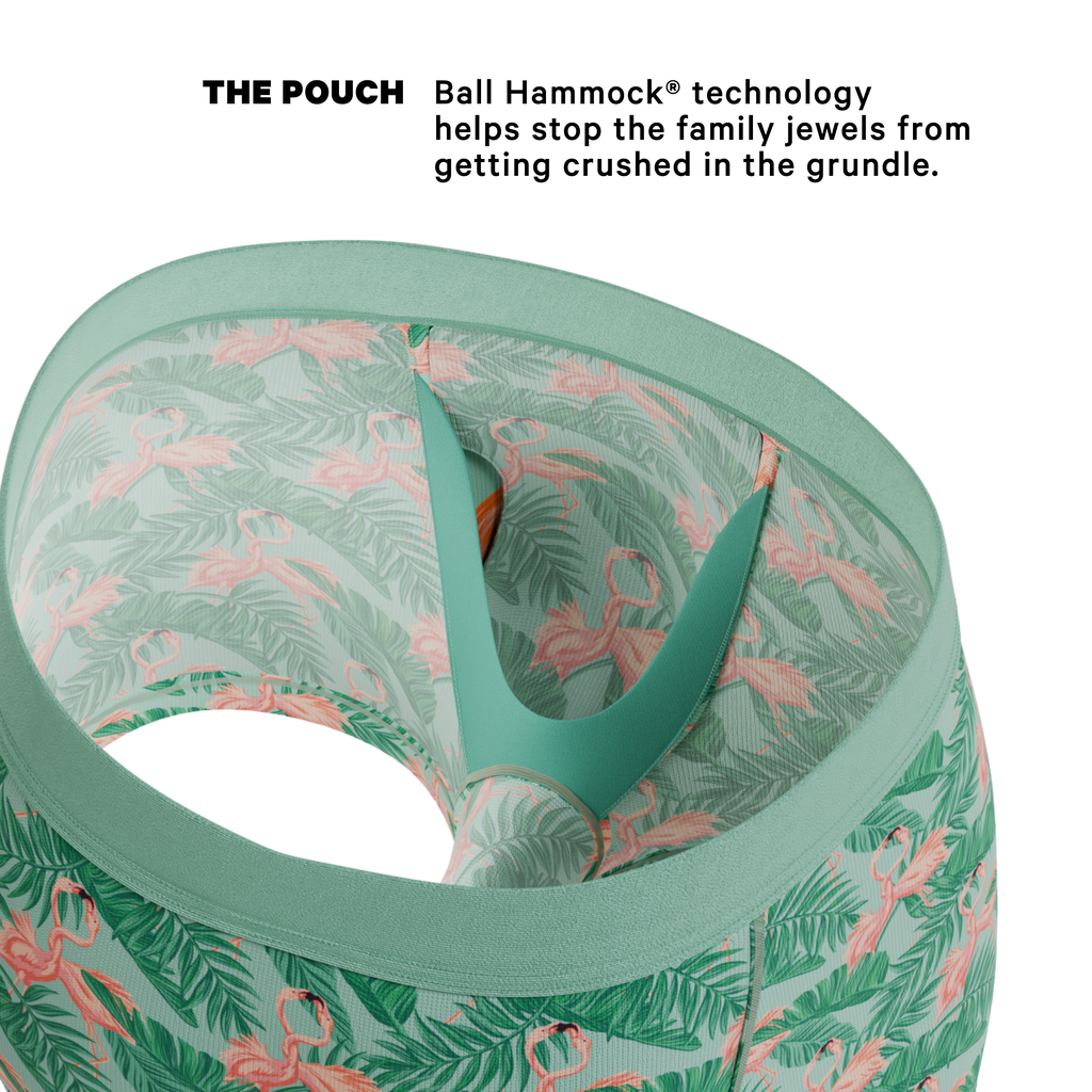 The Flamboyance | Flamingo Ball Hammock® Pouch Trunks Underwear - Shinesty