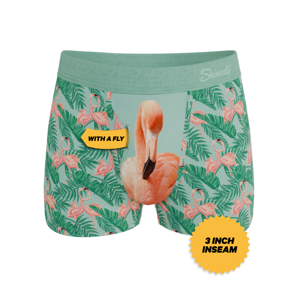 The Flamboyance | Flamingo Ball Hammock® Pouch Trunks Underwear - Shinesty