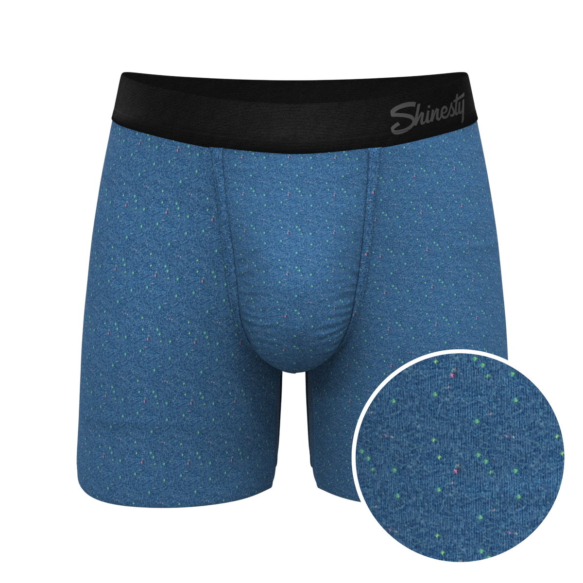 The Fleck Me | Heather Blue Flecked Ball Hammock® Pouch Underwear - Shinesty