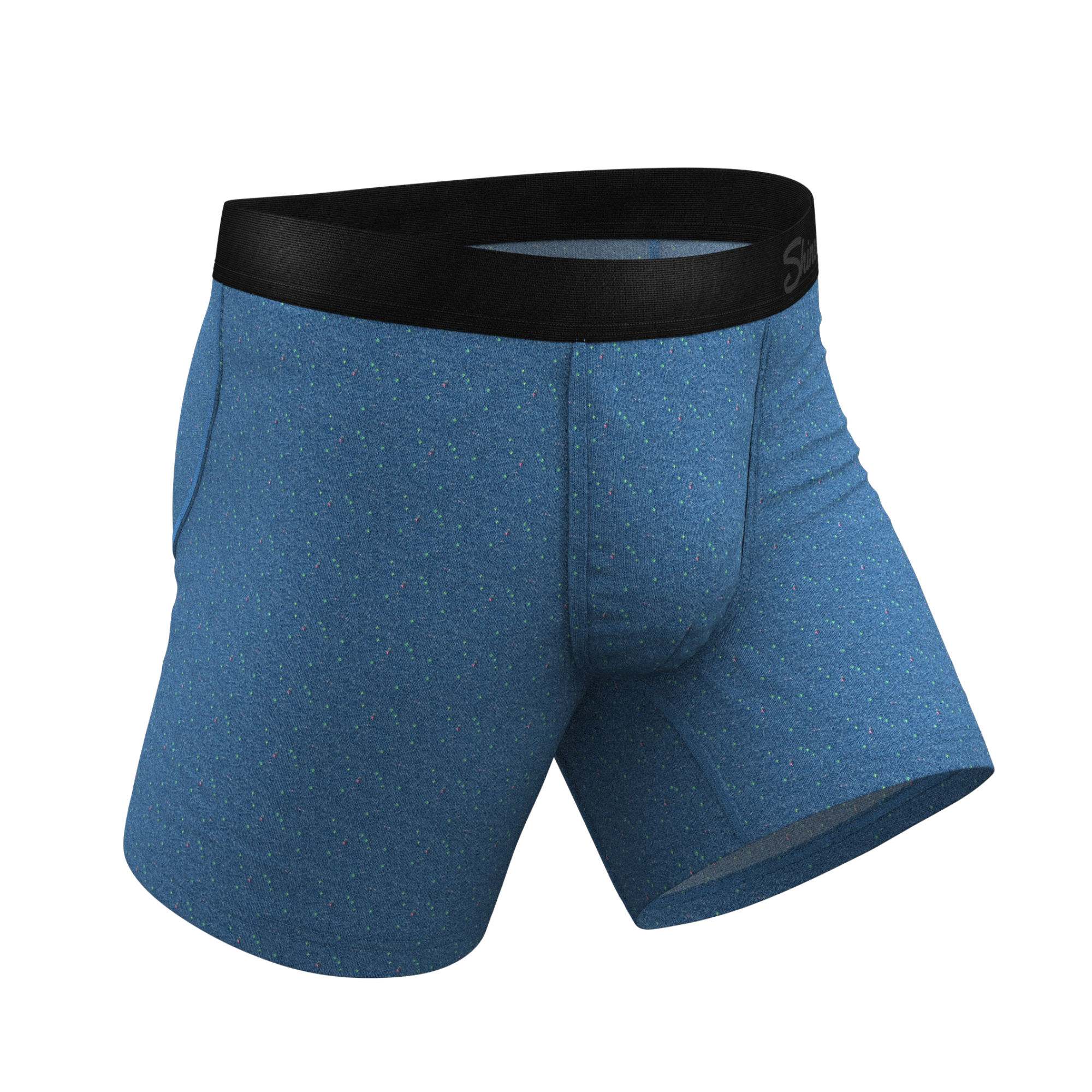 The Fleck Me | Heather Blue Flecked Ball Hammock® Pouch Underwear - Shinesty