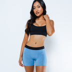 The Fleck Me | Heather Blue Flecked Women’s Boxers - Shinesty