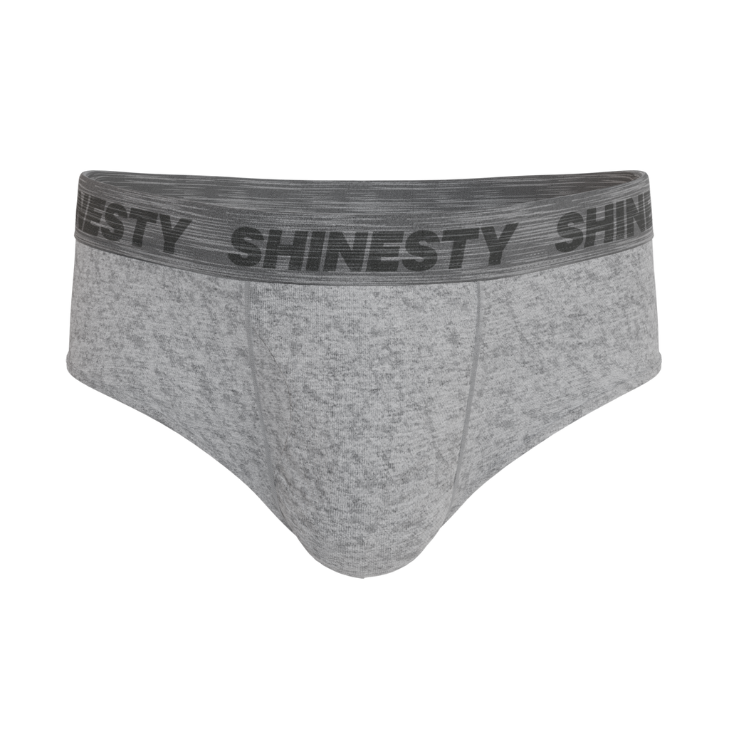 The Flintstone | Heather Grey and Black Ball Hammock® Pouch Underwear Briefs - Shinesty