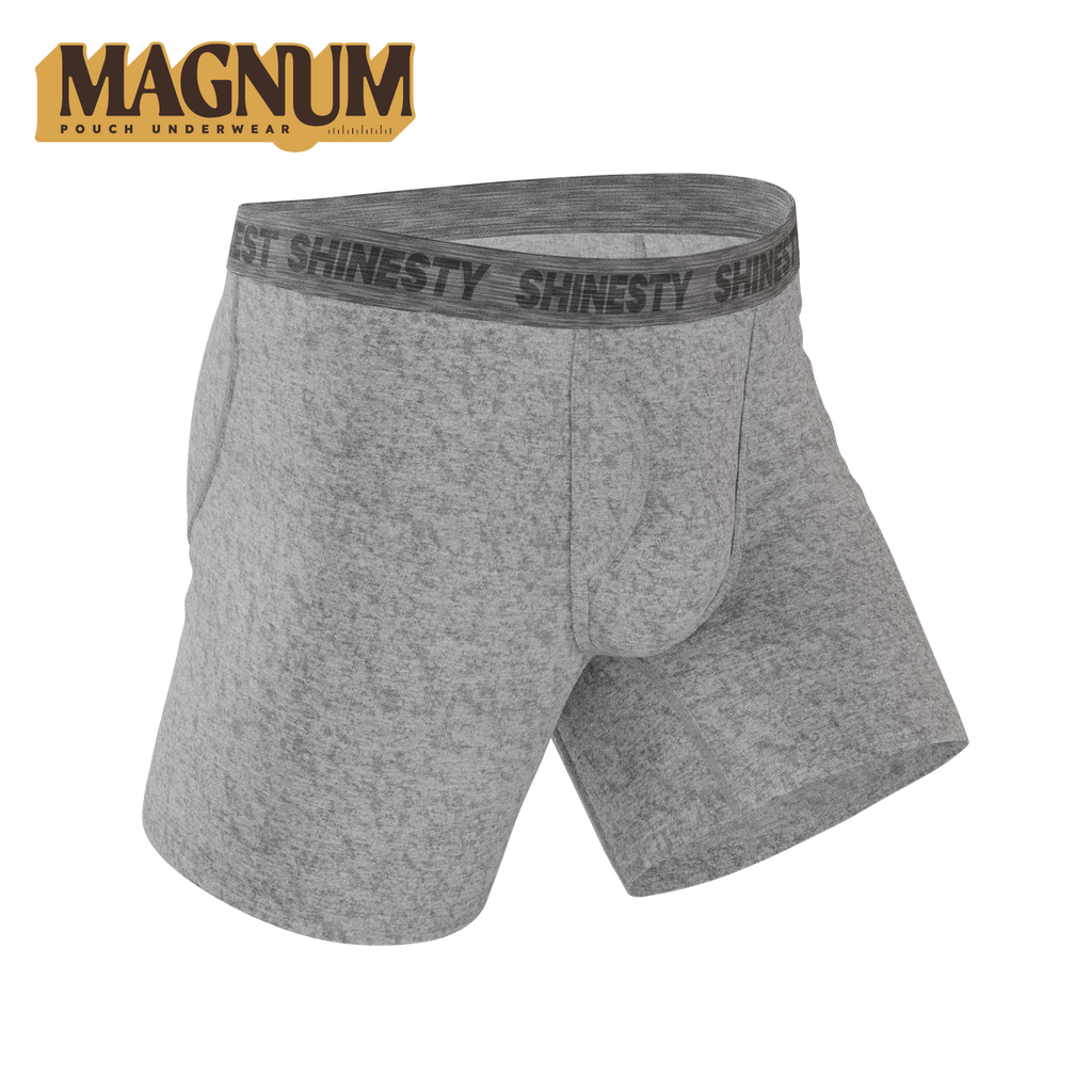 The Flintstone | Heather Grey and Black Ball Hammock® Magnum Big Pouch Underwear - Shinesty