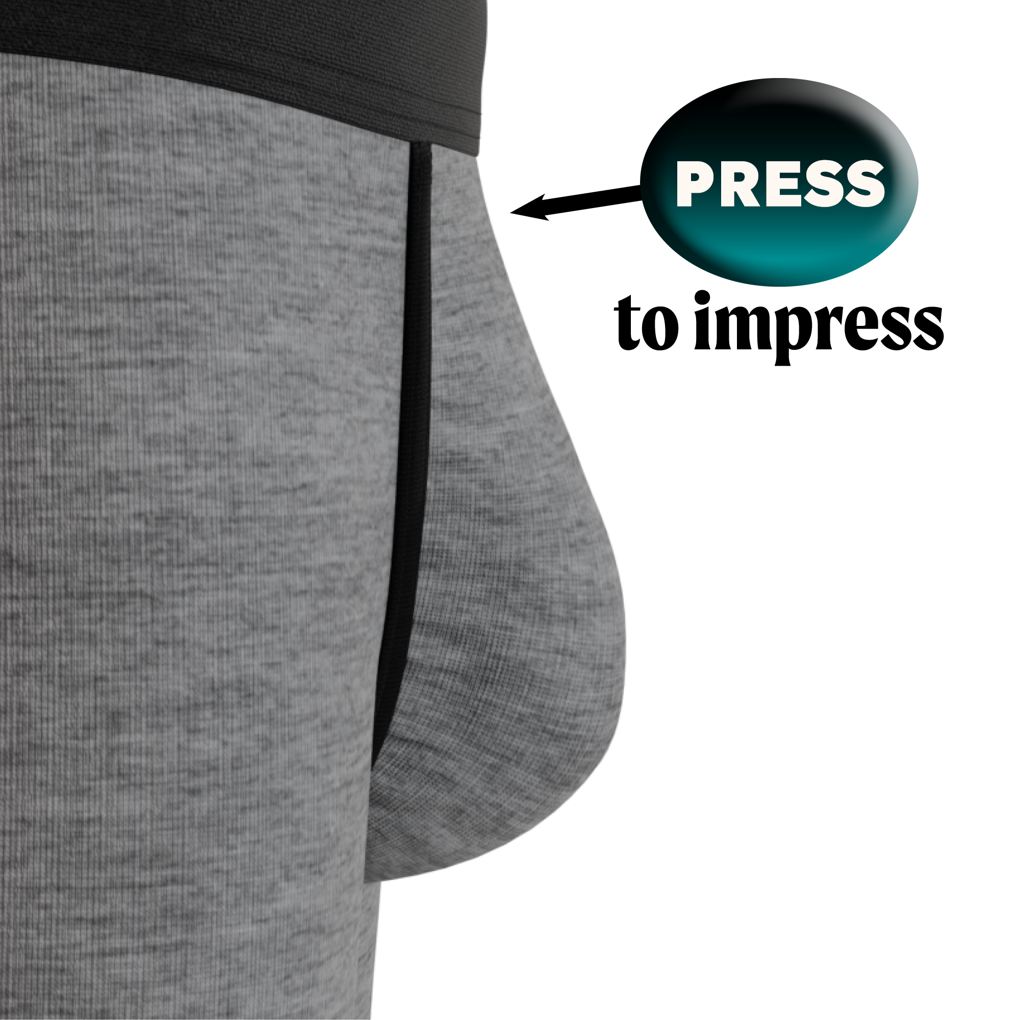 The Fog Horn | Light Heather Grey InflataBulge™ Pump Up Boxer Briefs - Shinesty