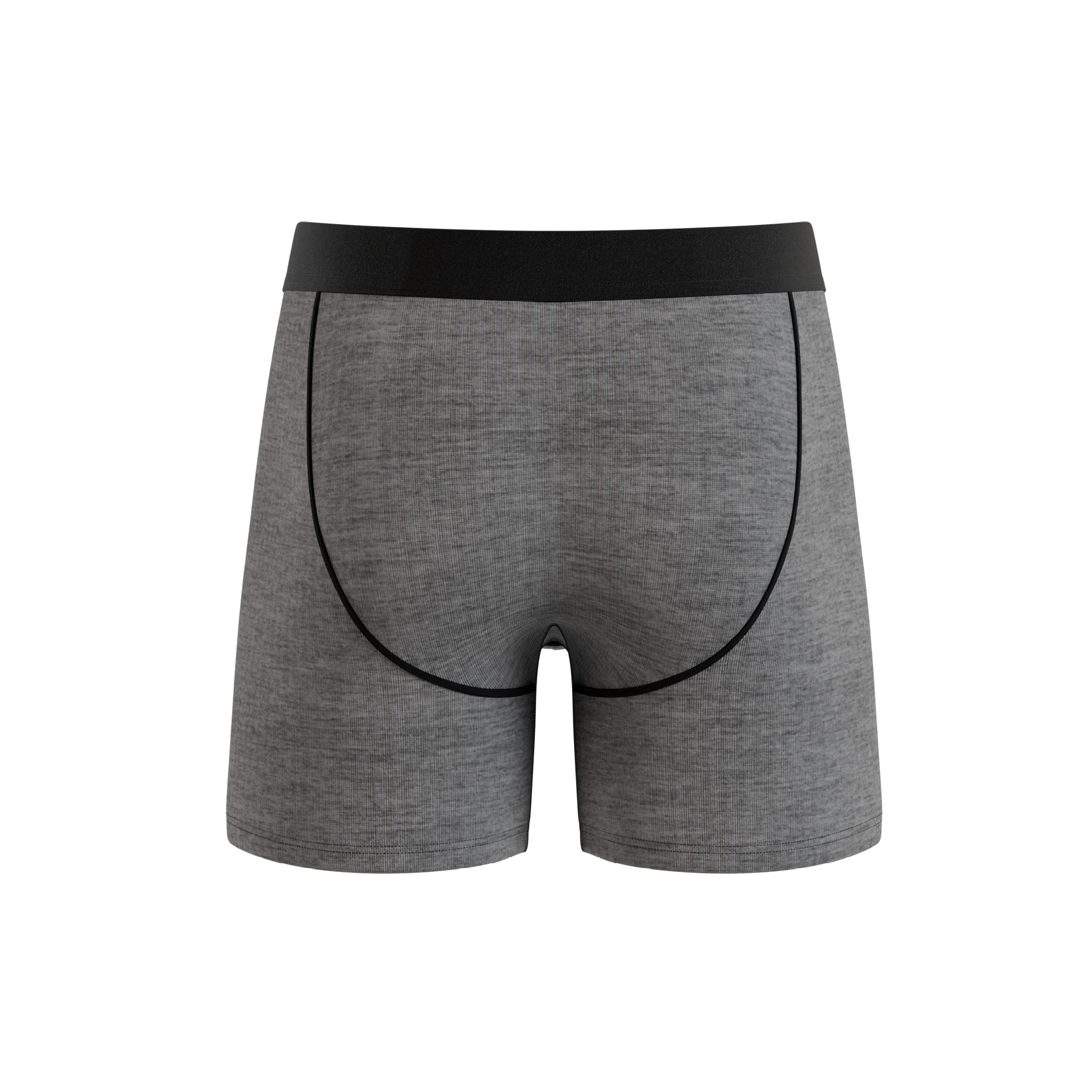 The Fog Horn | Light Heather Grey InflataBulge™ Pump Up Boxer Briefs - Shinesty