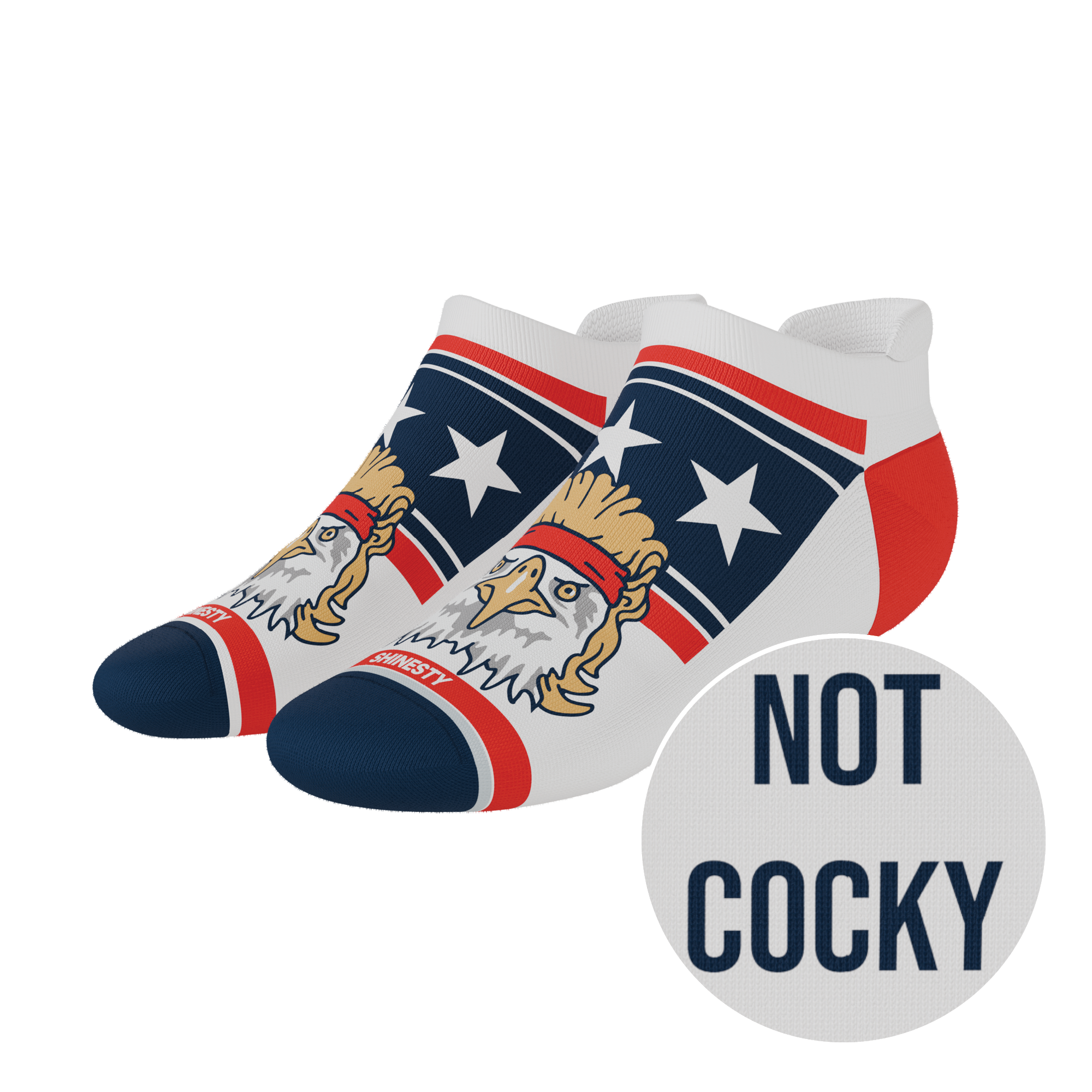 The Free Bird | USA Eagle Heel Hammock™ Ankle Socks - Shinesty
