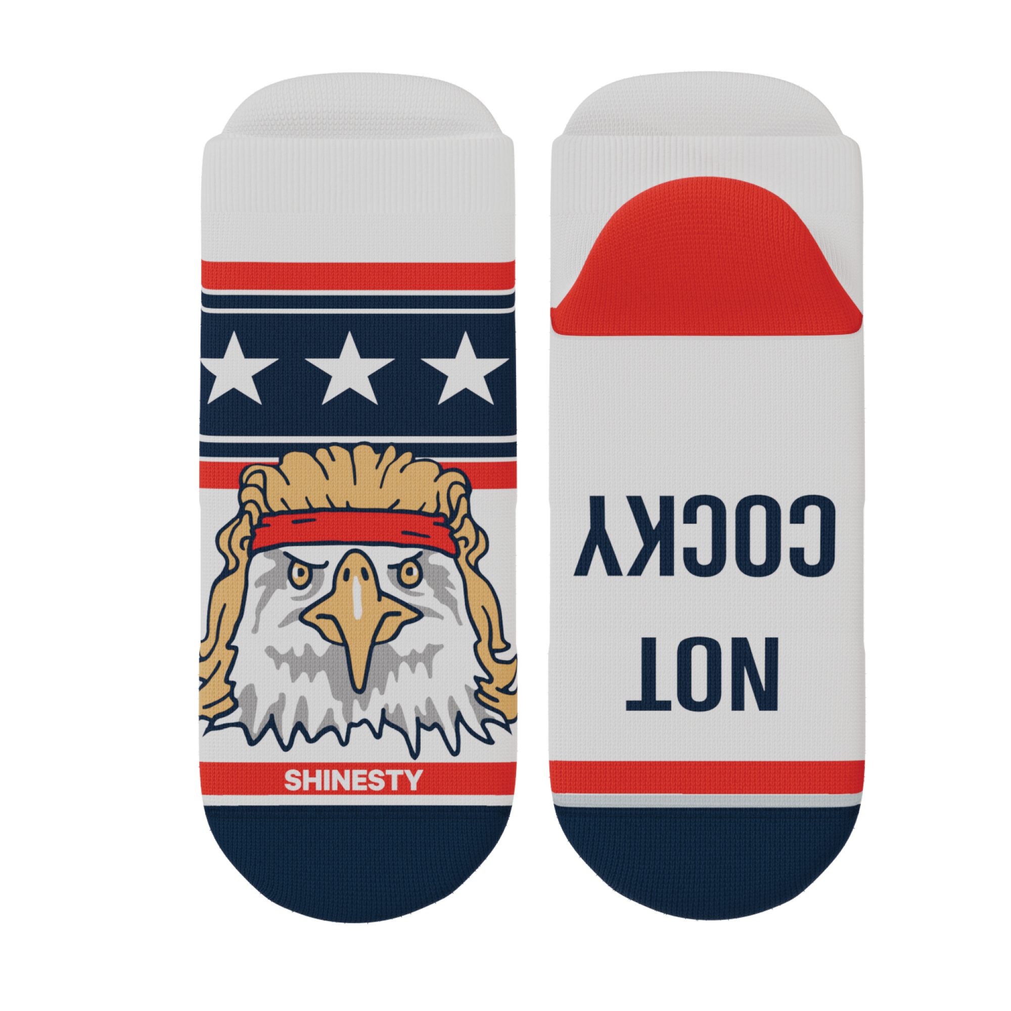 The Free Bird | USA Eagle Heel Hammock™ Ankle Socks - Shinesty