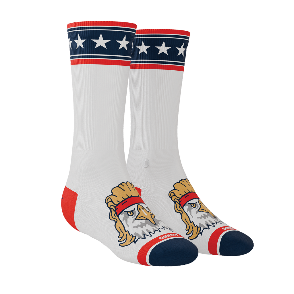 The Free Bird | USA Eagle Heel Hammock™ Crew Socks - Shinesty