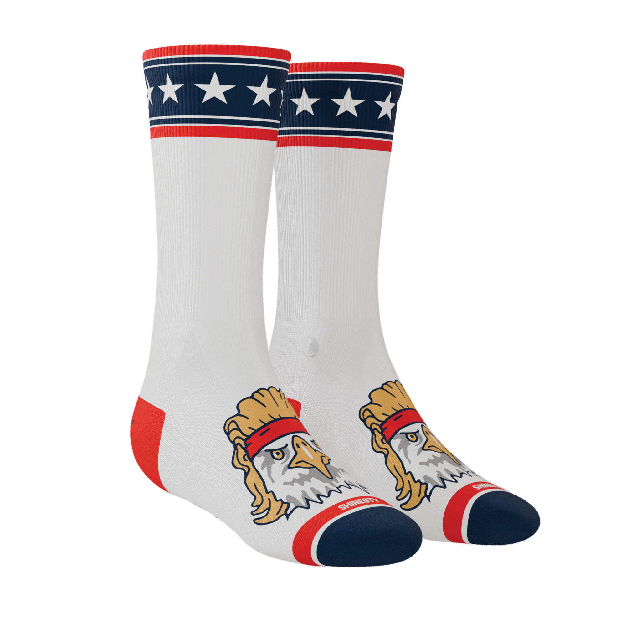 The Free Bird | USA Eagle Heel Hammock™ Crew Socks - Shinesty