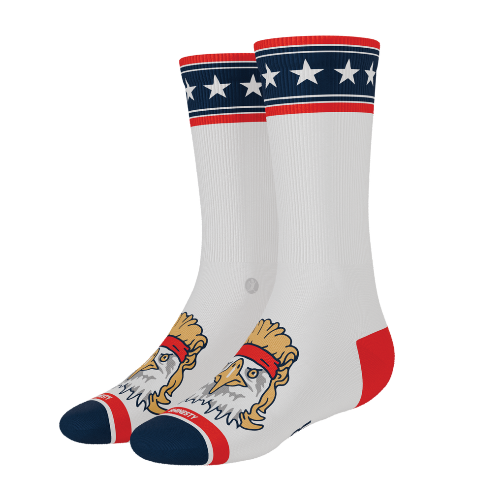 The Free Bird | USA Eagle Heel Hammock™ Crew Socks - Shinesty