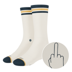 The Friendly Fire | Middle Finger Heel Hammock™ Crew Socks - Shinesty