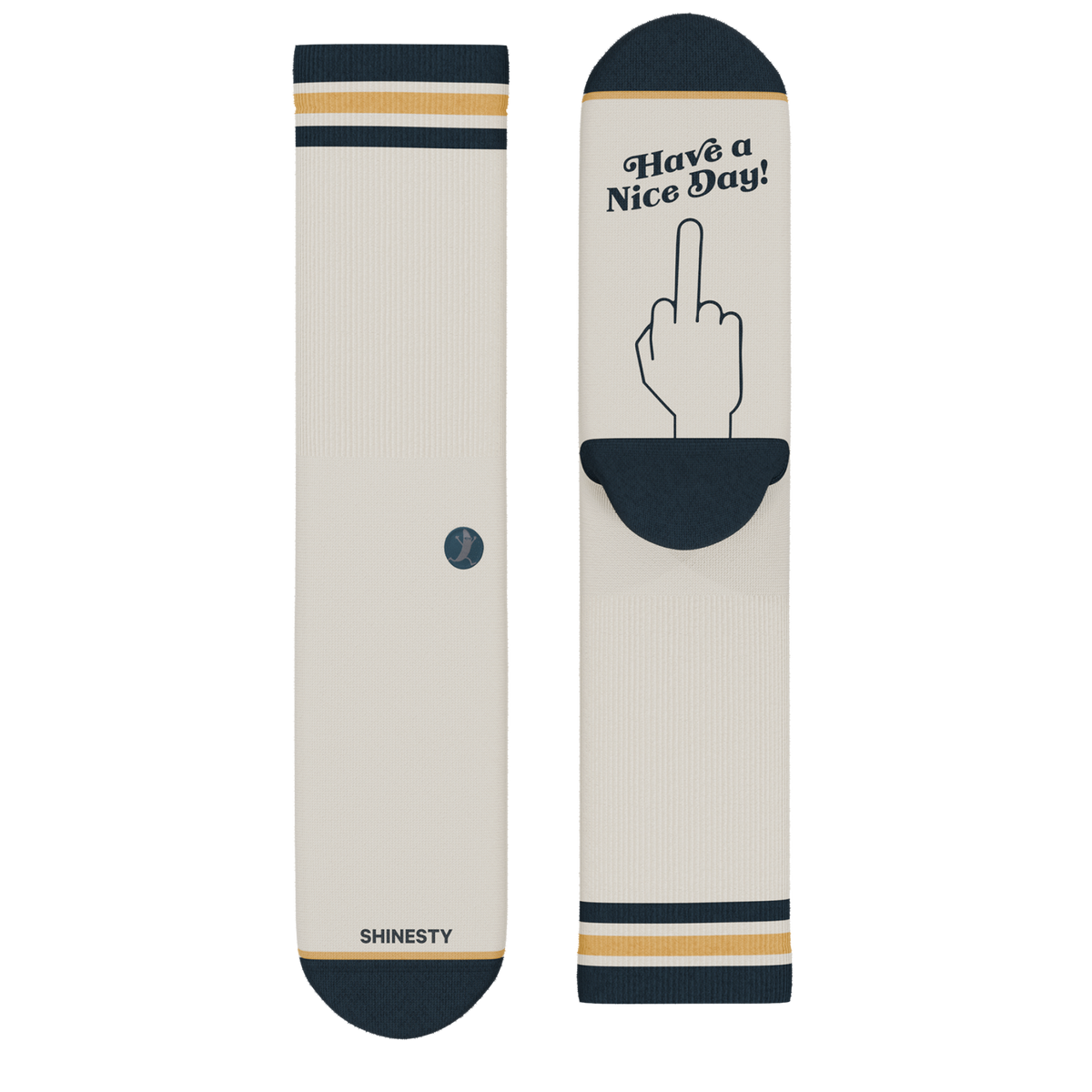 The Friendly Fire | Middle Finger Heel Hammock™ Crew Socks - Shinesty
