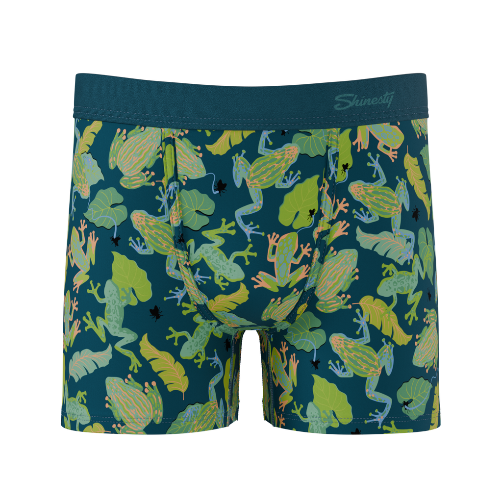 The Frog House | Tropical Frogs Youth Boxer Briefs - Shinesty