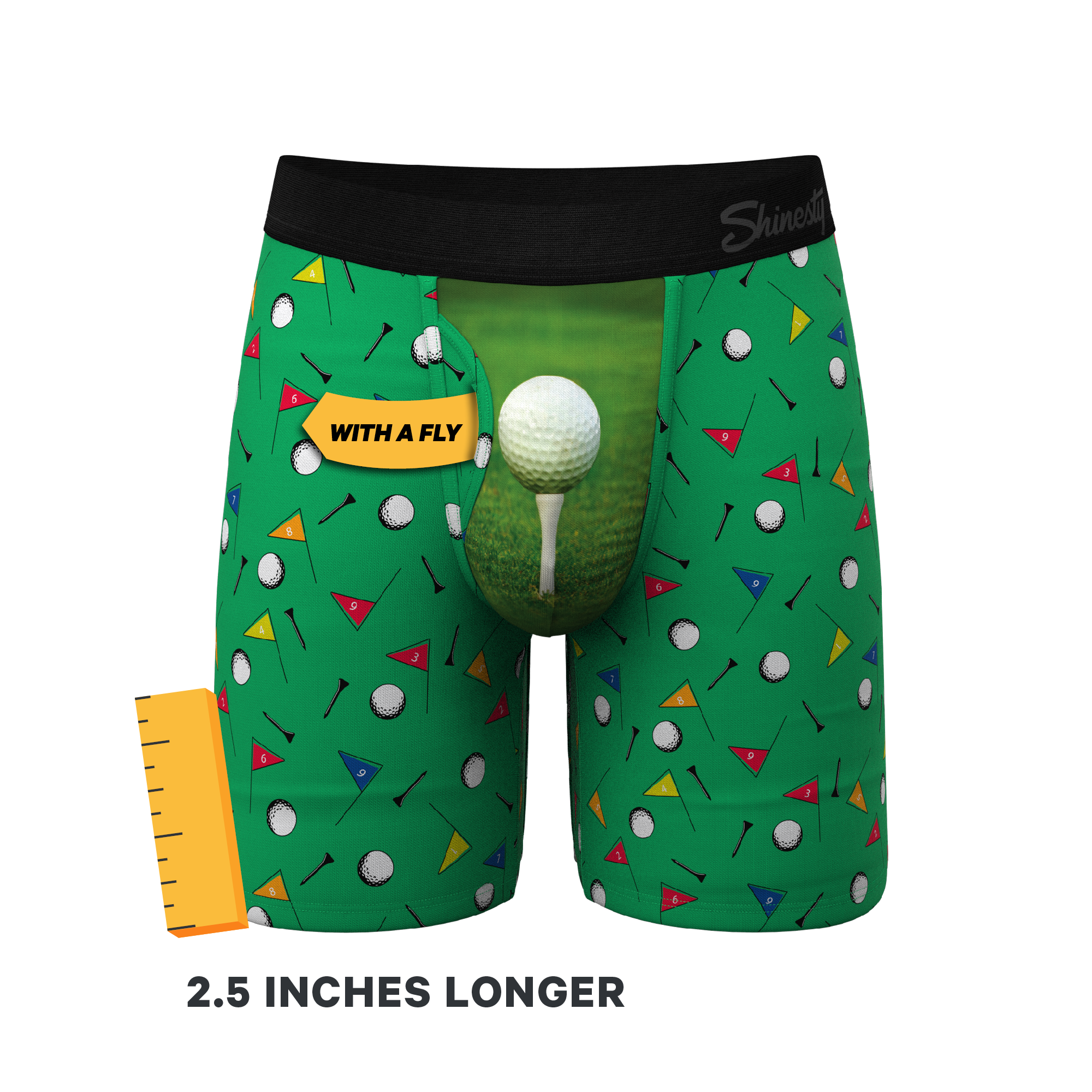 The Front Nine | Golf Ball Ball Hammock® Boxer - Long Leg - Shinesty