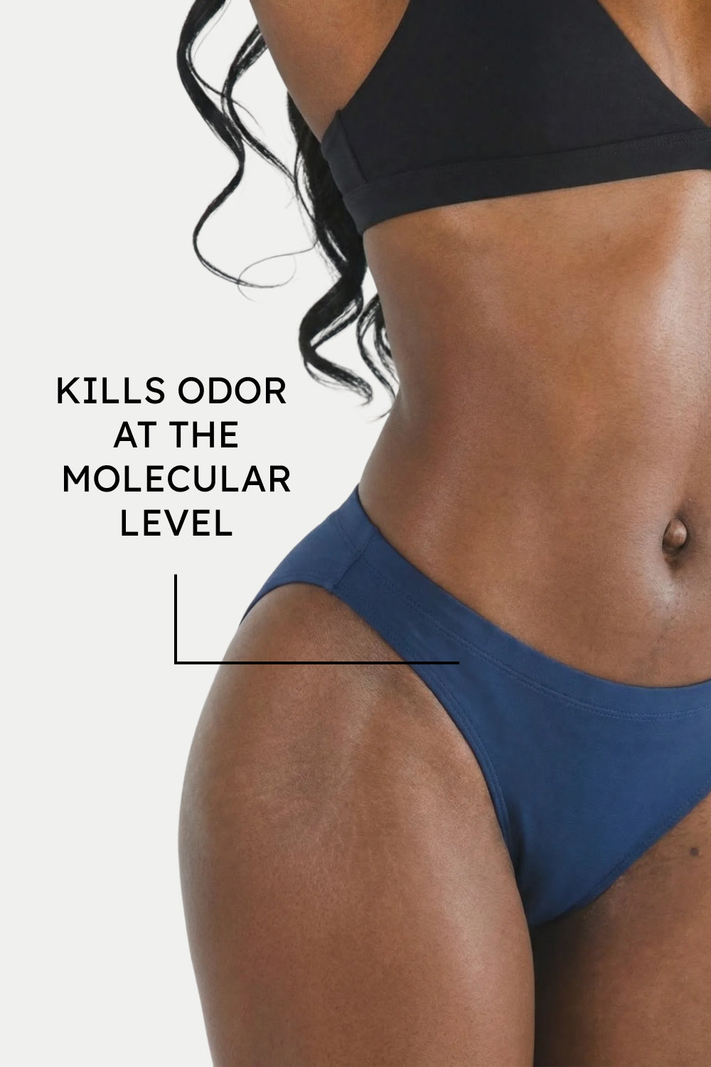 The Big Blue | Navy Fart Proof Bikini Underwear - Shinesty
