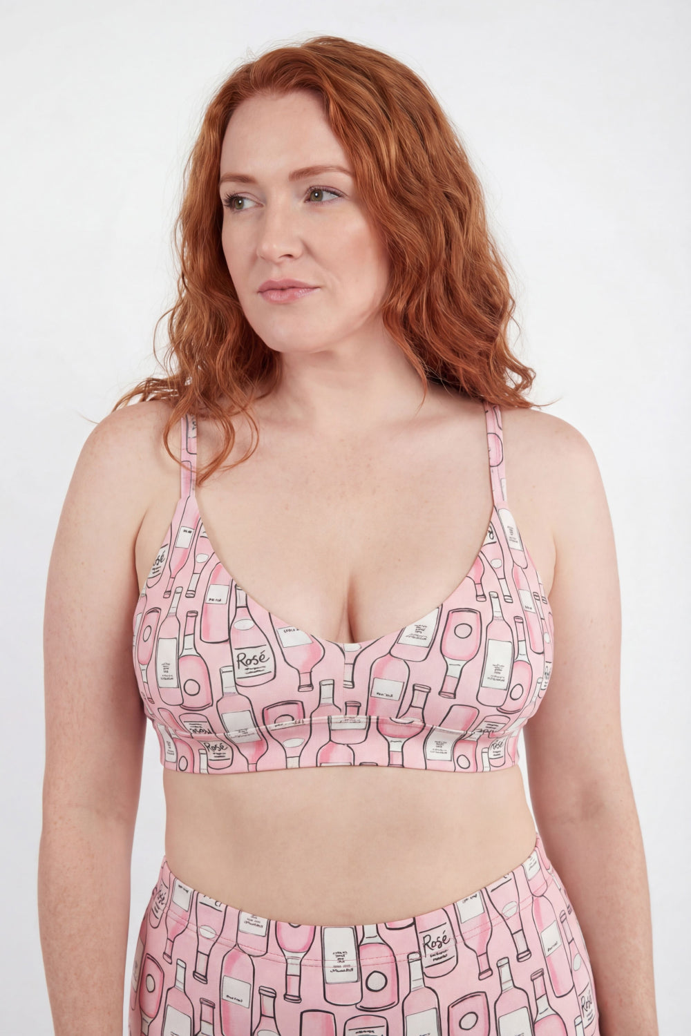 The All Day | Rosé Wine Boob Hammock™ Plunge Bralette - Shinesty